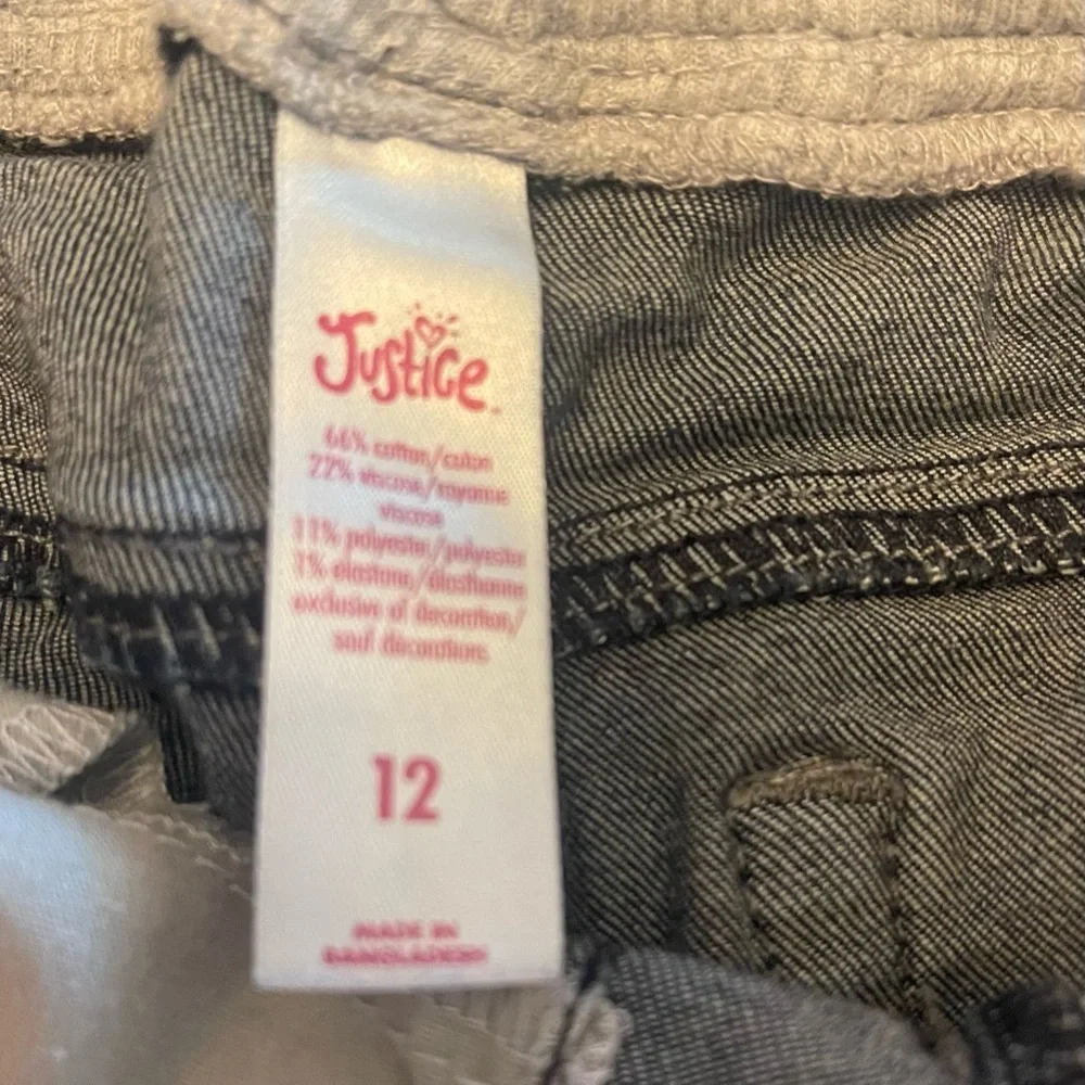 Youth Girls Justice denim shorts size 12 like new